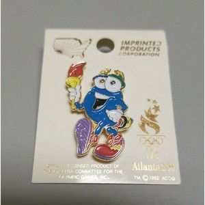 Atlanta Olympics Lapel Pin - Vintage 1996 Georgia Olympic Games Izzy Mascot Pin